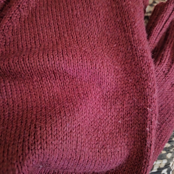 Chico's Elegant Burgundy Women's Sweater XL - Picture 6 of 6